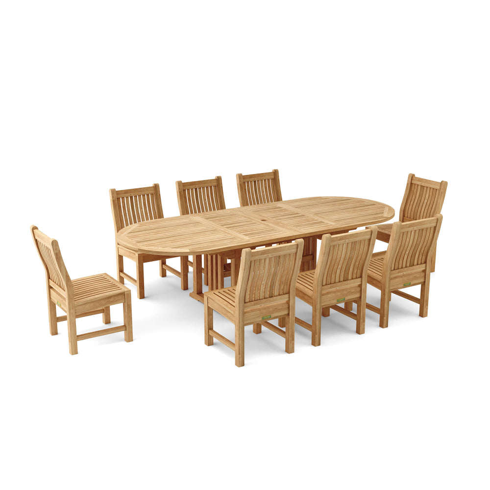 Sahara 9-Piece Dining Set w/ Stacking Side Chair (SET-76) - image 7