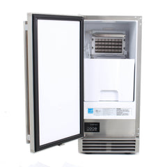 15" Blaze 50 LB Outdoor Ice Maker - SKU: BLZ-ICEMKR-50GR