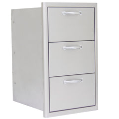 16" Blaze Triple Access Drawer for Outdoor Kitchens - SKU: BLZ-DRW3-R-LT