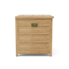 Camrose Small Storage Box, teak, side view