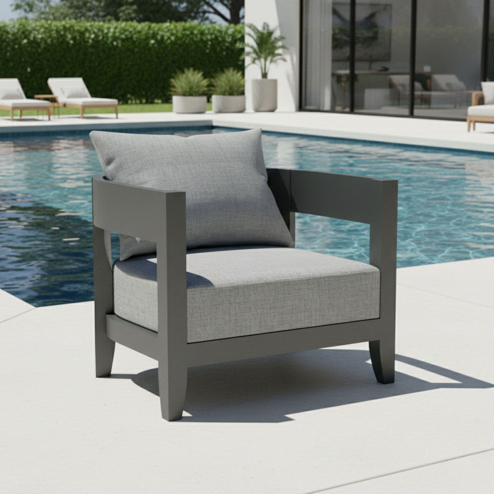 Coronado Deep Seating Aluminum Armchair - image 4