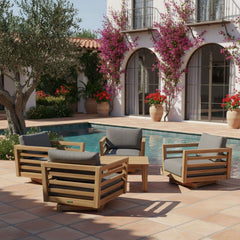 Cordoba Deep Seating 5-Piece Swivel Set