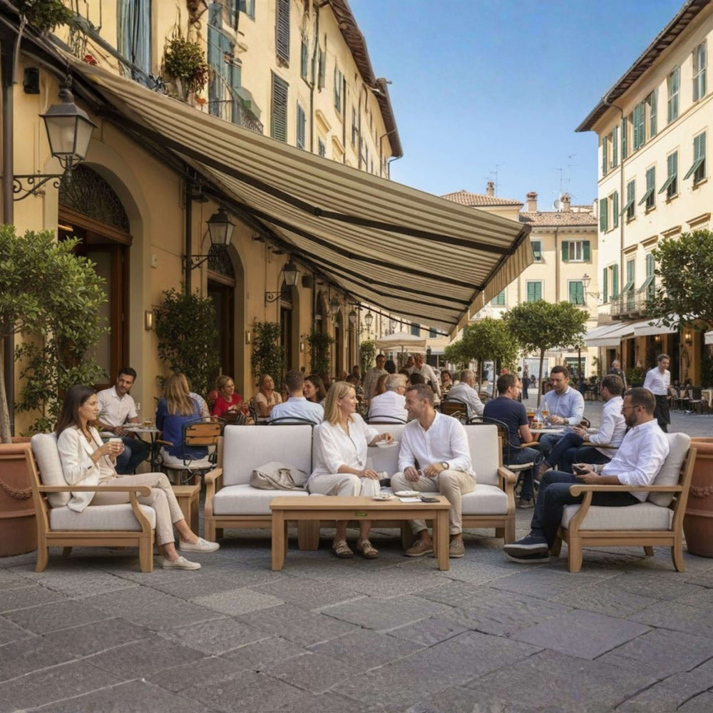 Riviera 7-Piece Modular Set w/ Rectangular Table (SET-97) - image 2