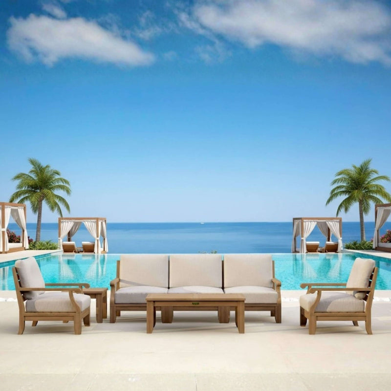 Riviera 7-Piece Modular Set w/ Rectangular Table (SET-97)