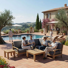Riviera 7-Piece Modular Set w/ Square Table (SET-96)
