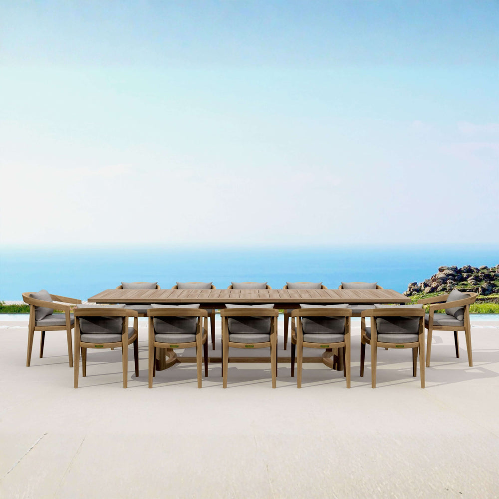 Toscana 13-Piece Extension Table Set (SET-367)