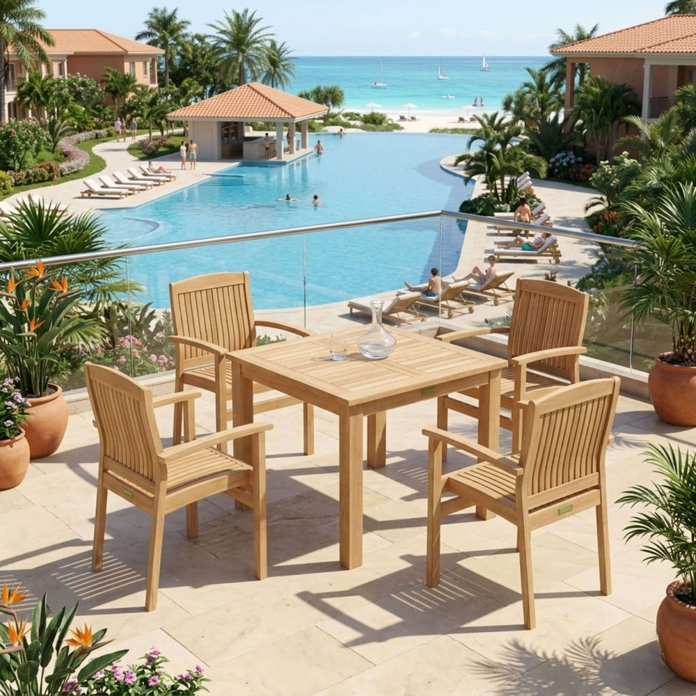 Bahama Sahara 5-Piece Bistro Table Set - image 2