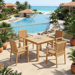 Bahama Sahara 5-Piece Bistro Table Set - image 2