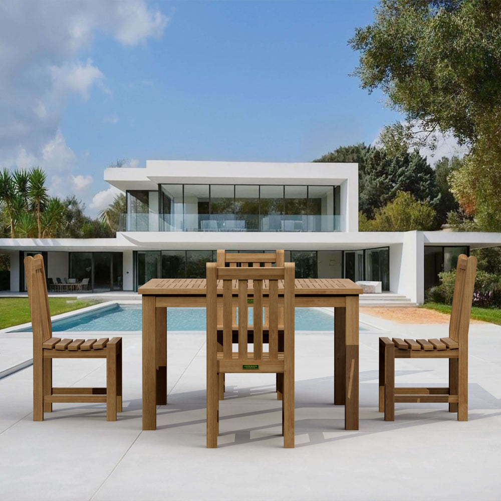 Windsor Classic Side Chair 5-Piece Dining Table Set - image 3