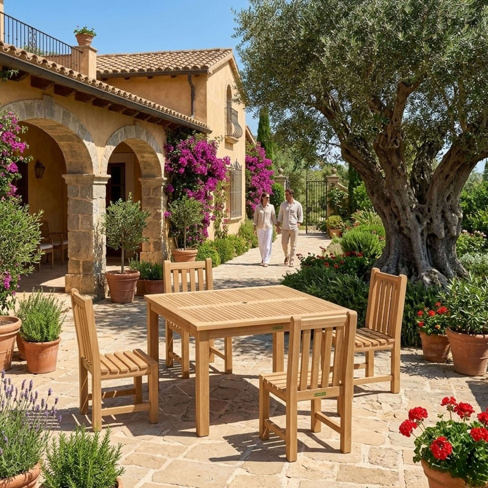 Windsor Classic Side Chair 5-Piece Dining Table Set - image 2