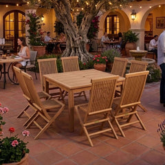 Windsor Classic Chair 9-Piece Folding Dining Set