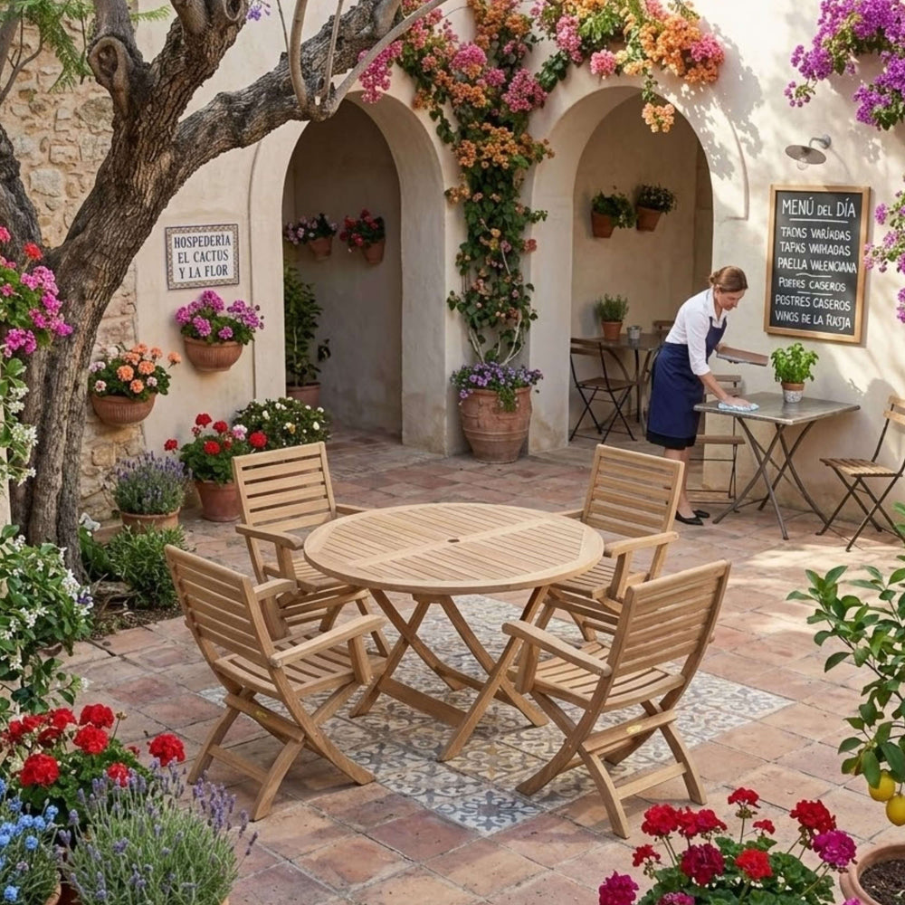 Andrew Bahama 5-Piece Folding Dining Set - image 2