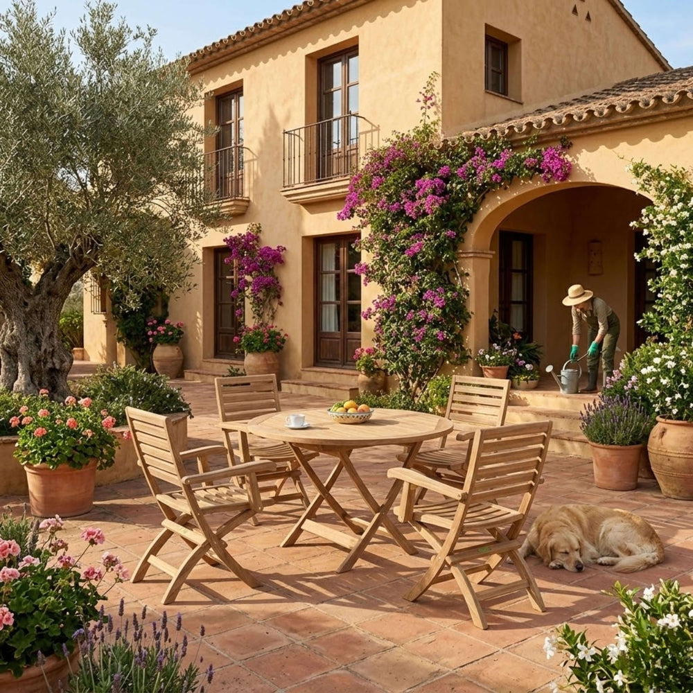 Andrew Bahama 5-Piece Folding Dining Set - image 3