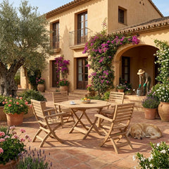 Andrew Bahama 5-Piece Folding Dining Set - image 3