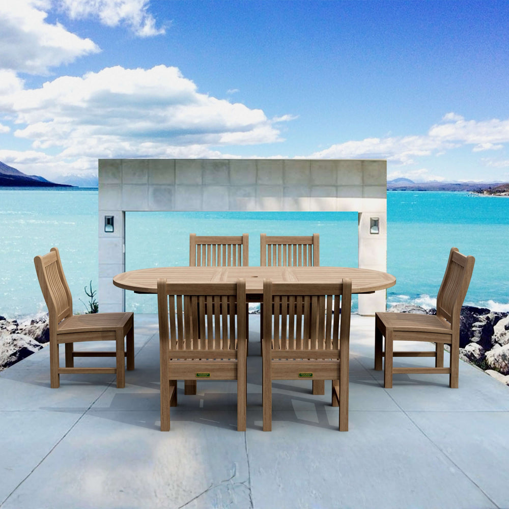 Bahama Sahara 7-Piece 96" Rectangular Dining Set - image 4