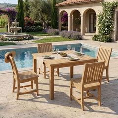 Windsor Rialto Side Chair 5-Piece Dining Table Set