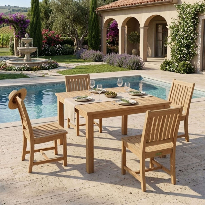 Windsor Rialto Side Chair 5-Piece Dining Table Set