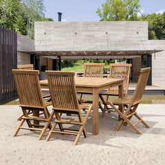Windsor Classic Chair 7-Piece Folding Dining Set