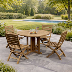 Andrew Butterfly Folding 5-Piece Dining Set