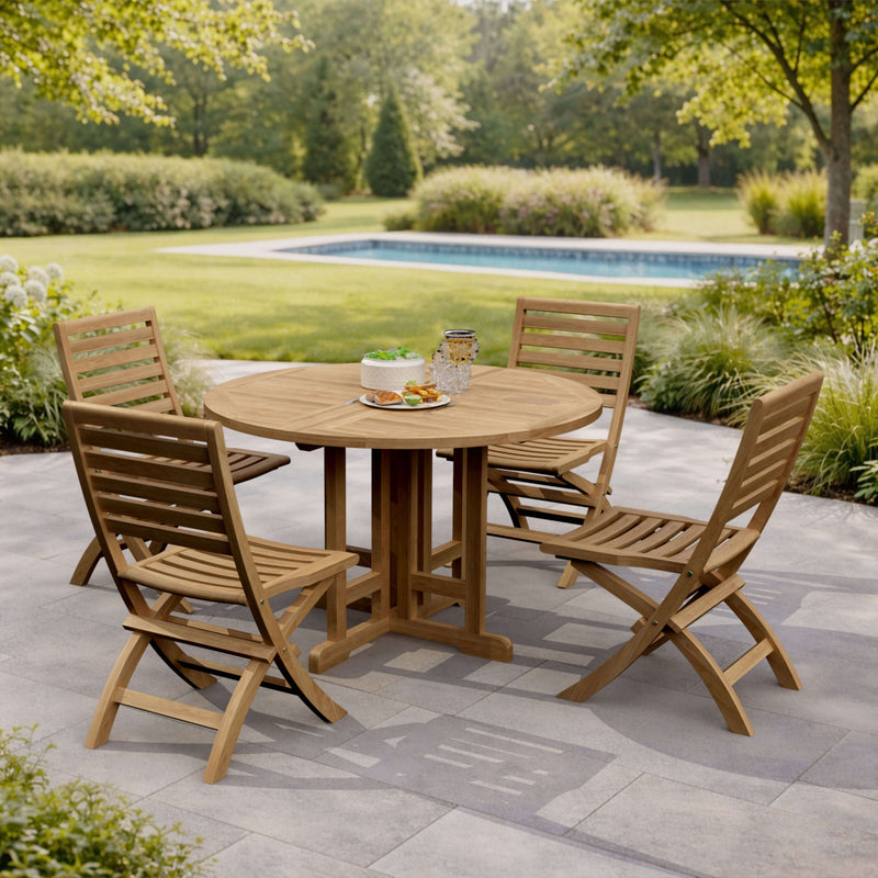 Andrew Butterfly Folding 5-Piece Dining Set