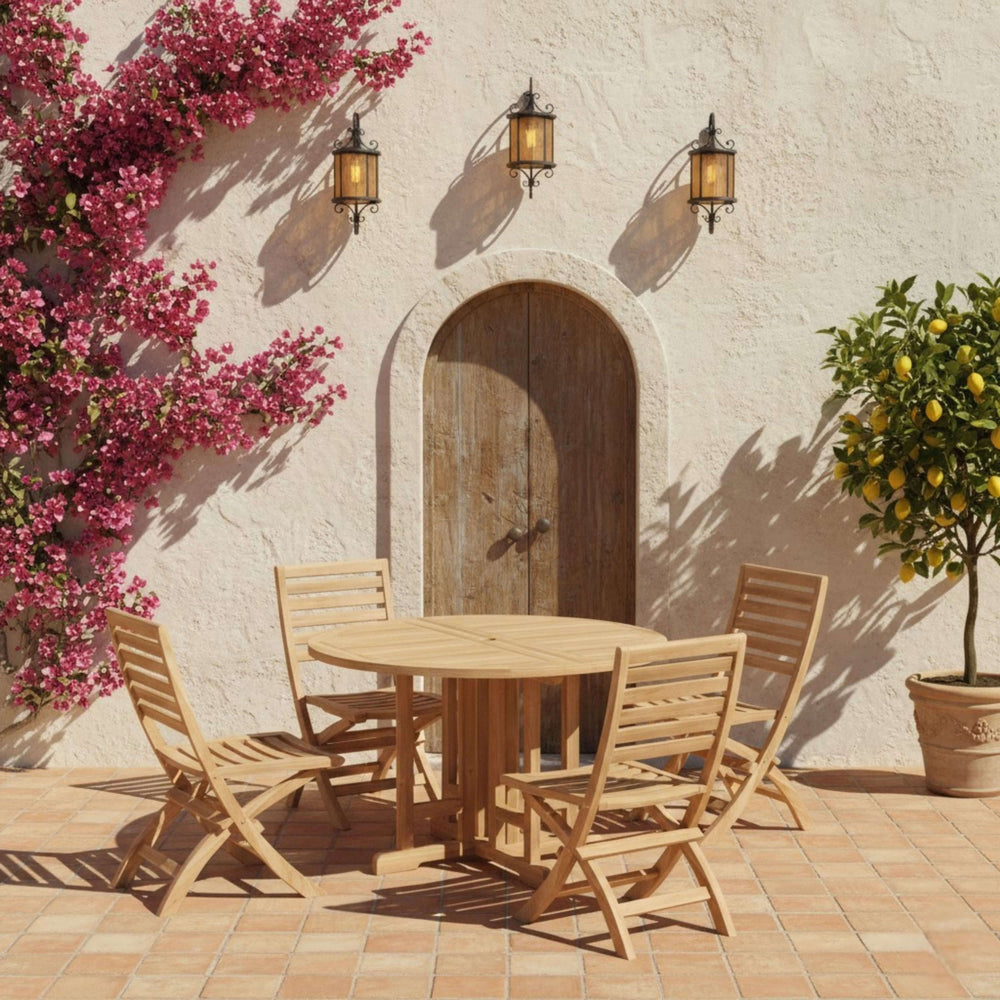 Andrew Butterfly Folding 5-Piece Dining Set - image 2
