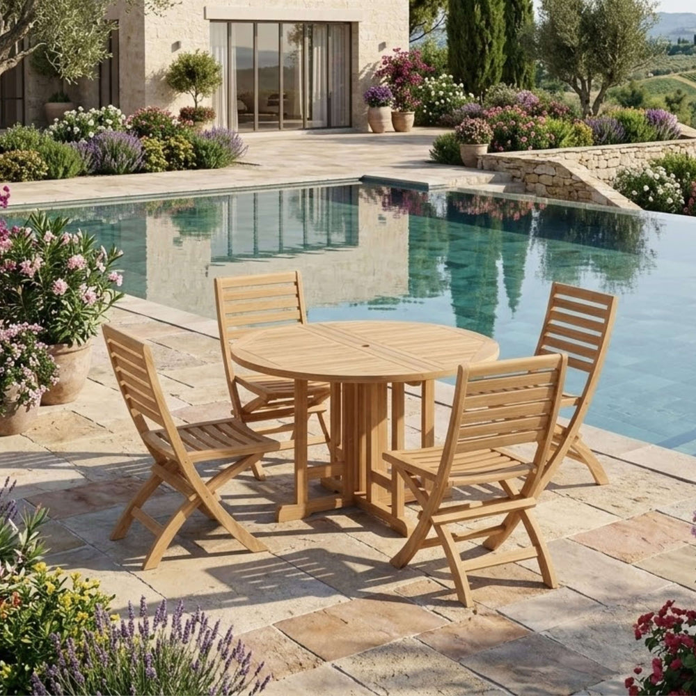 Andrew Butterfly Folding 5-Piece Dining Set - image 5