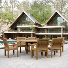 Bahama Sahara 7-Piece 78" Oval Dining Set - image 4