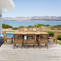 Bahama Sahara 9-Piece 94" Rectangular Dining Set