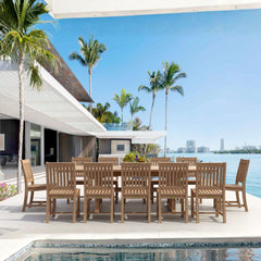 Sahara Rialto 13-Piece Rectangular Dining Set