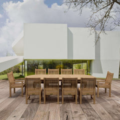 Sahara Dining Side Chair 11-Piece Oval Dining Set (SET-78)