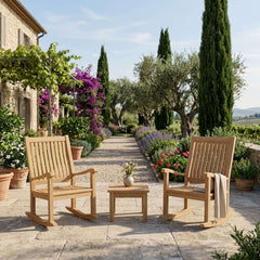 Del-Amo Bahama 3-Piece Set with Square Side Table