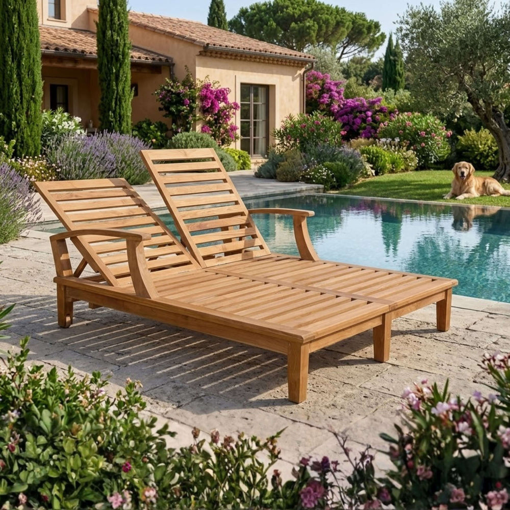 Brianna Double Sun Lounger with Arm - image 2