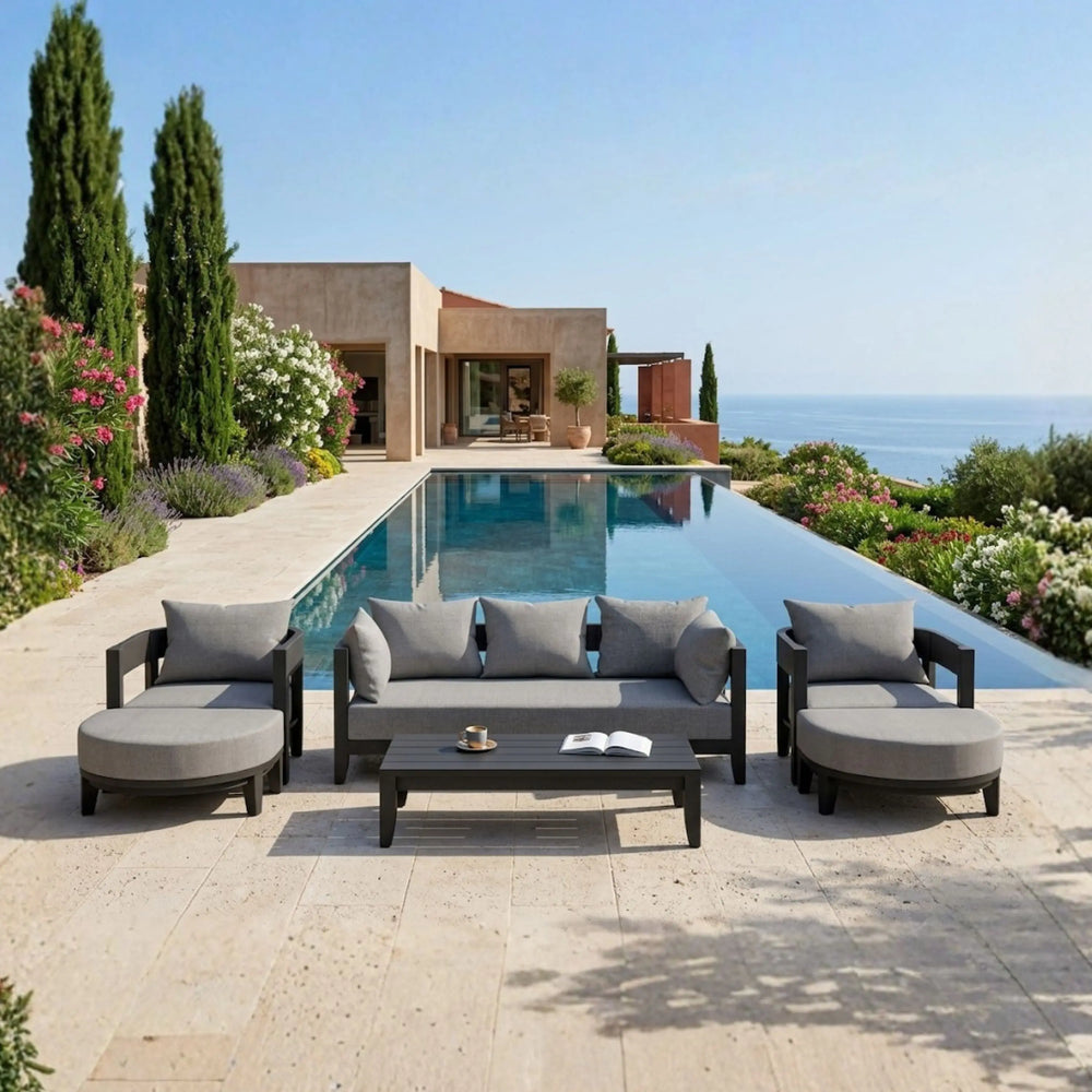 Coronado 6-Piece Aluminum Deep Seating Set - image 2