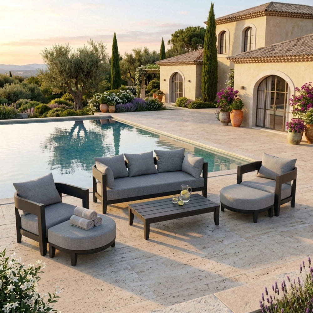 Coronado 6-Piece Aluminum Deep Seating Set - image 4
