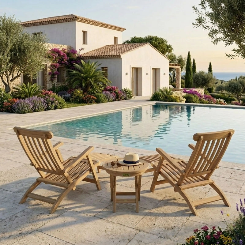 Royal Steamer 3-Piece Set with Side Table