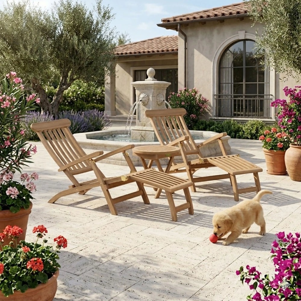 Royal Steamer 3-Piece Set with Side Table - image 2