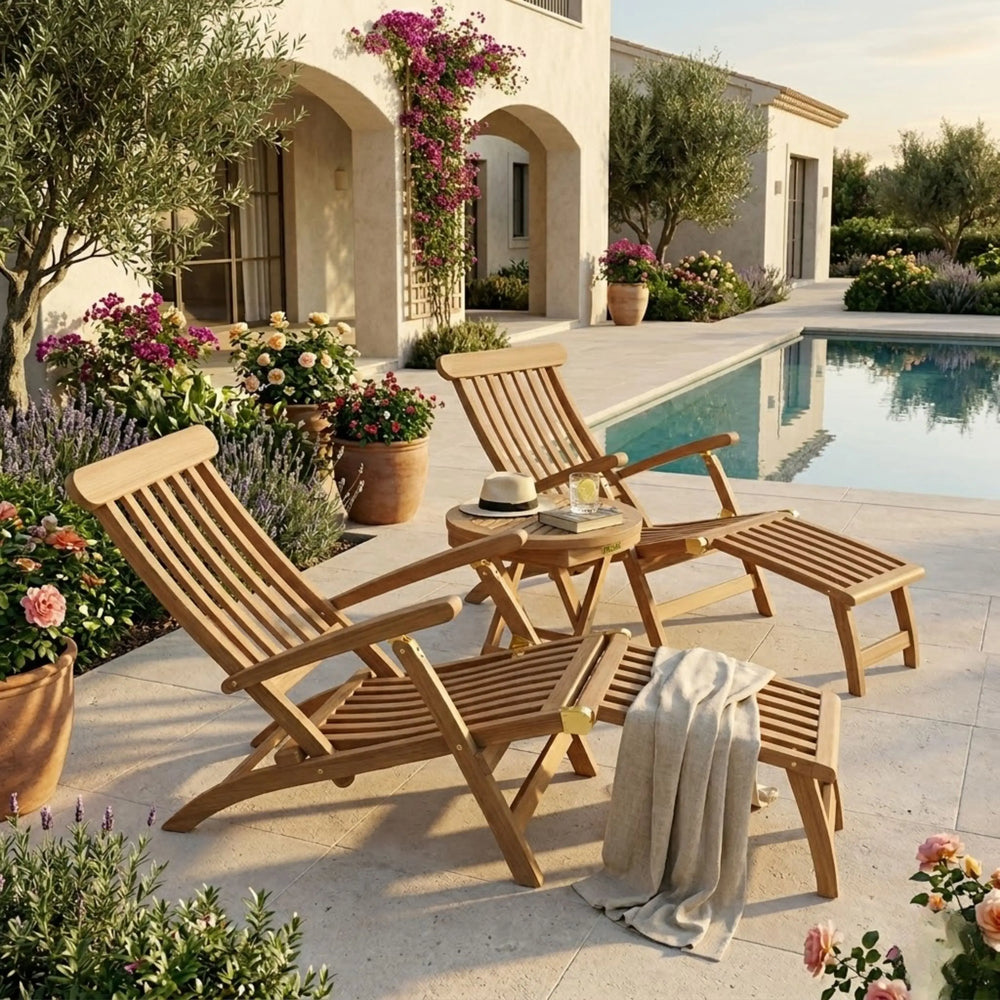 Royal Steamer 3-Piece Set with Side Table - image 3