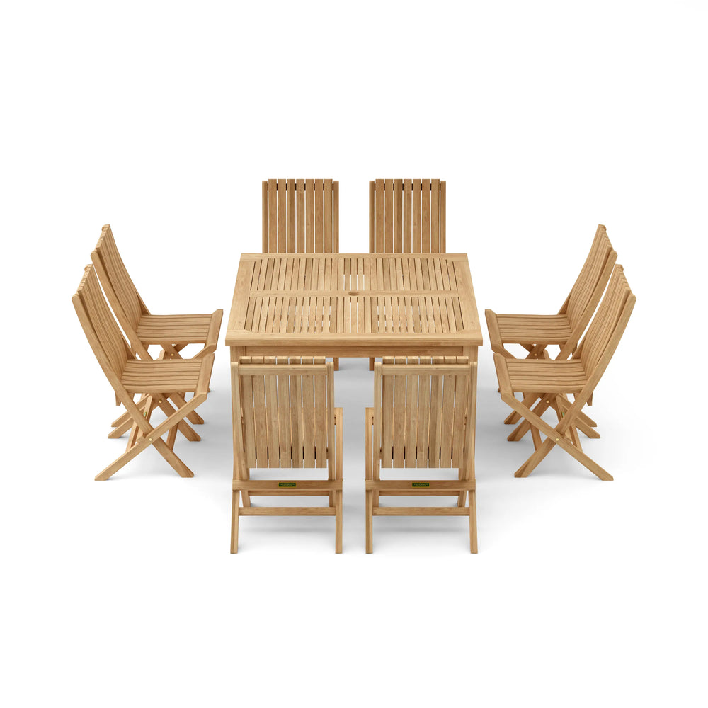 Windsor Comfort Chair 7-Piece Folding Dining Set - image 7