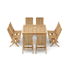 Windsor Comfort Chair 7-Piece Folding Dining Set - image 7