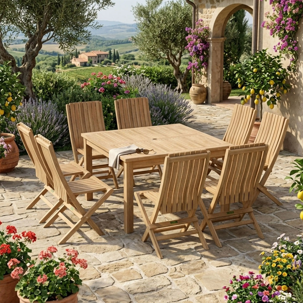 Windsor Comfort Chair 7-Piece Folding Dining Set - image 4