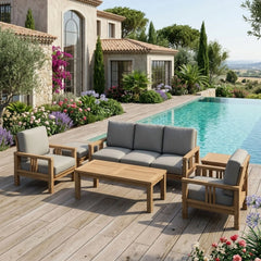 SouthBay Deep Seating 6-Piece Conversation Set (SET-253) - image 2