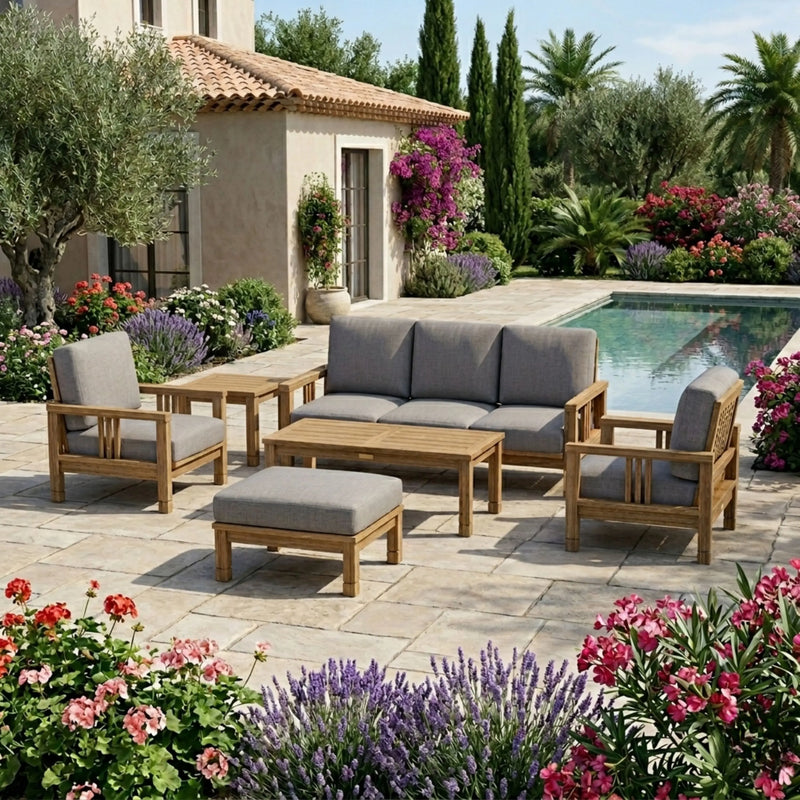 SouthBay Deep Seating 6-Piece Conversation Set (SET-253)