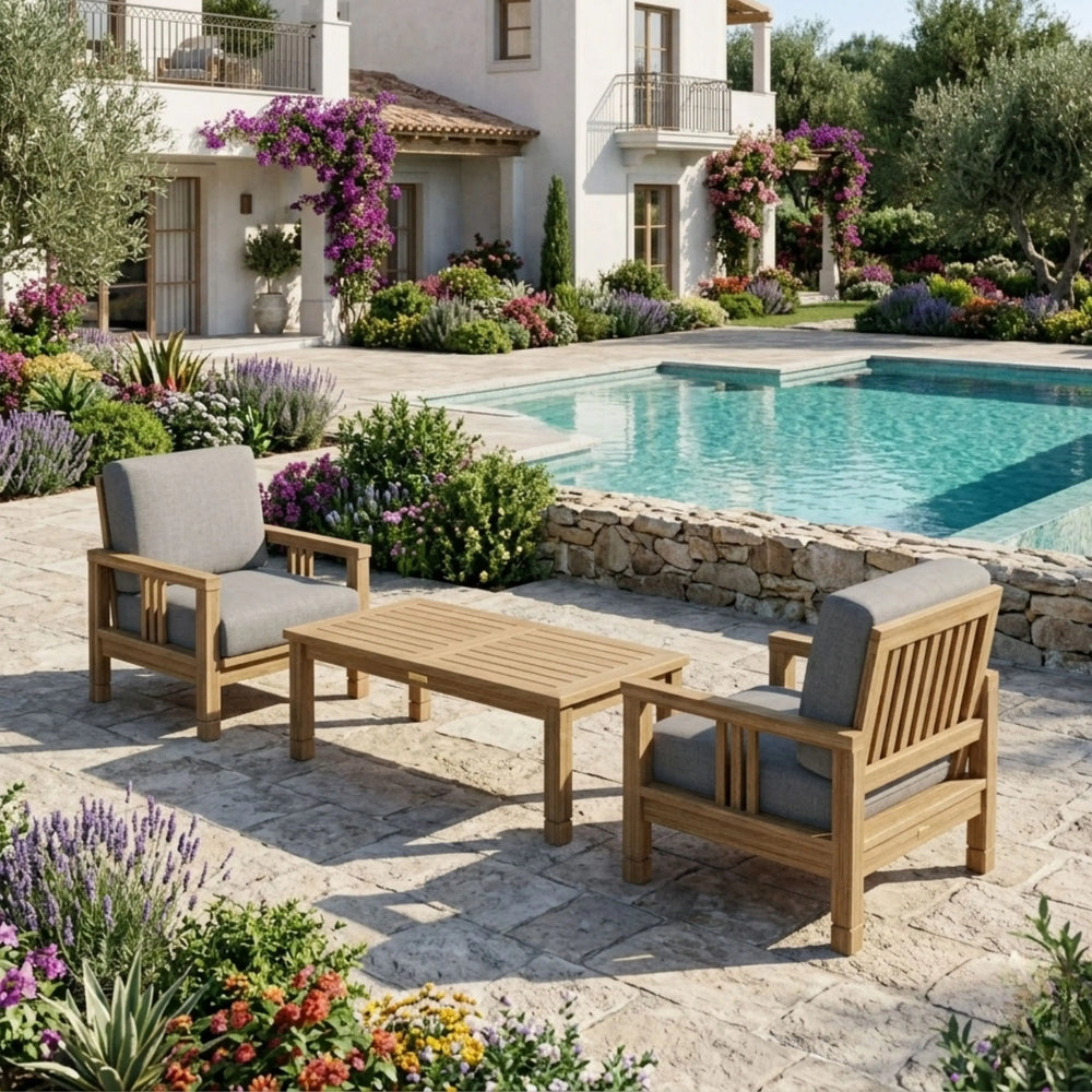 SouthBay Deep Seating 3-Piece Conversation Set (SET-257) - image 3
