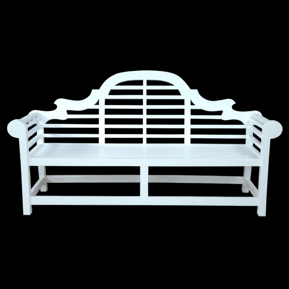 Marlborough 3-Seater Bench, white, lifestyle view