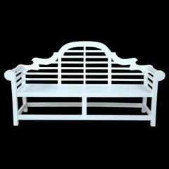Marlborough 3-Seater Bench, white, lifestyle view