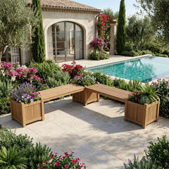 Planter Bench (2 bench + 3 planter box)