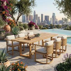 Junus 7-Piece Dining Table Set - image 4