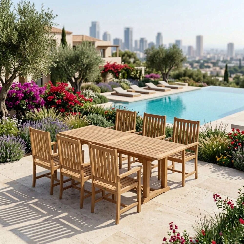 Bahama Wilshire Armchair 7-Piece Extension Dining Set - image 2