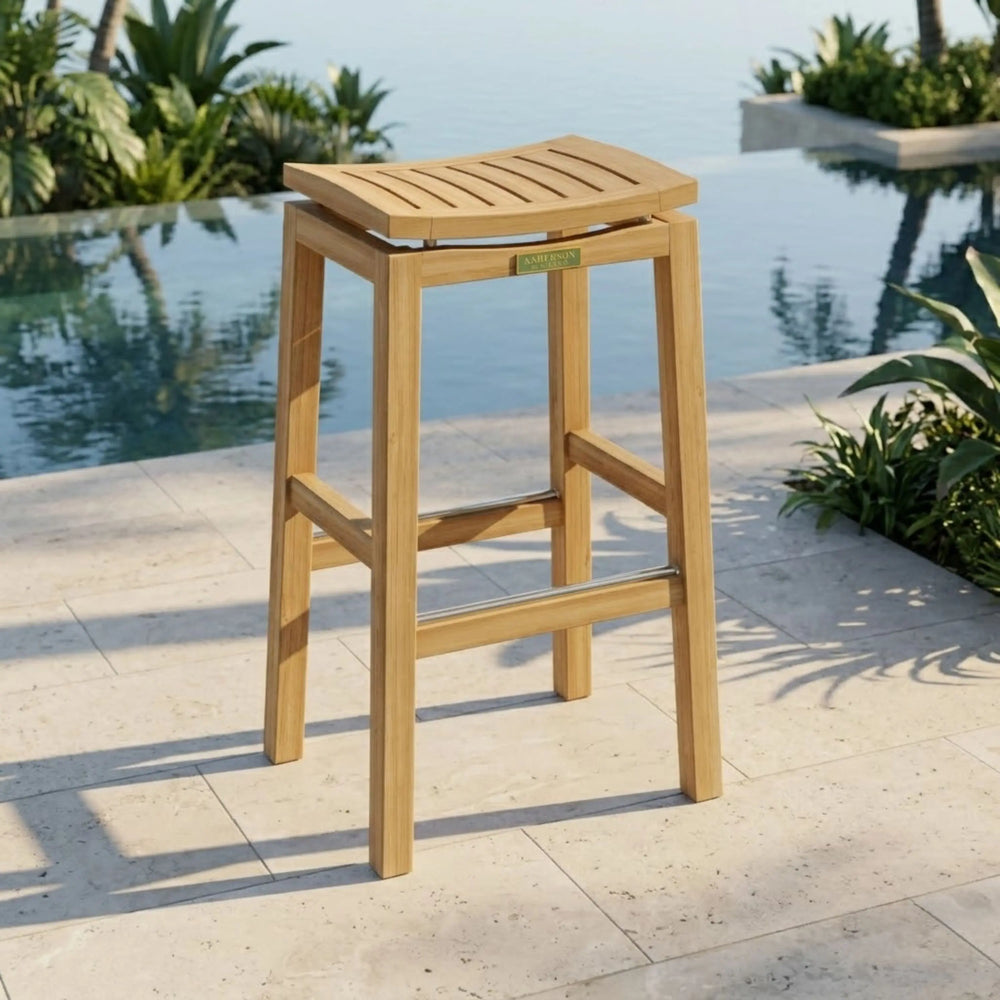 Winston Bar Chair in Teak