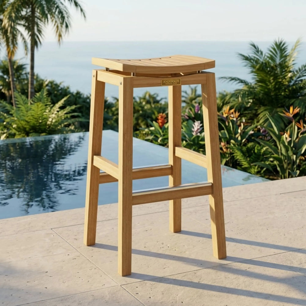 Winston Bar Chair in Teak